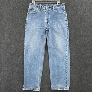 Levis 550 Jeans Mens 36x32 Blue Denim Relaxed Tapered Leg Medium Wash Cotton